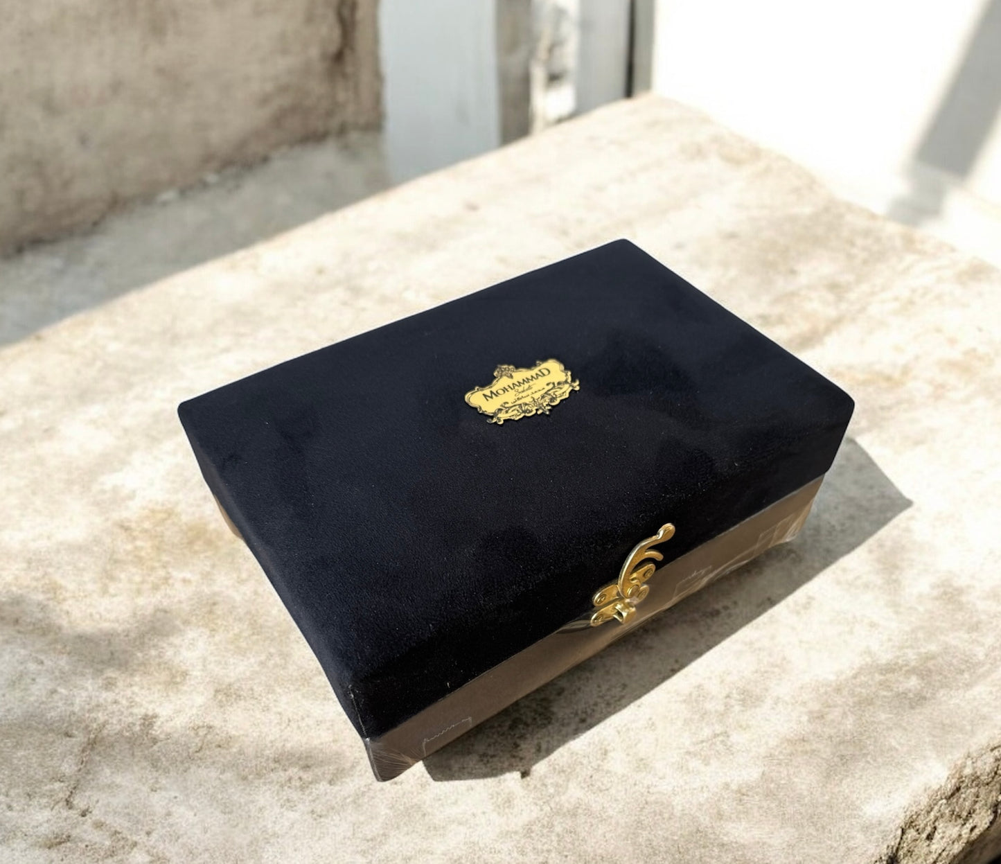 Mohammad Saffron Super Negin 5 g Gift Box with Grinder – Wooden Cotton Box | محمد زعفران سوبر نقي 5 غرام علبة هدايا مع مطحنة