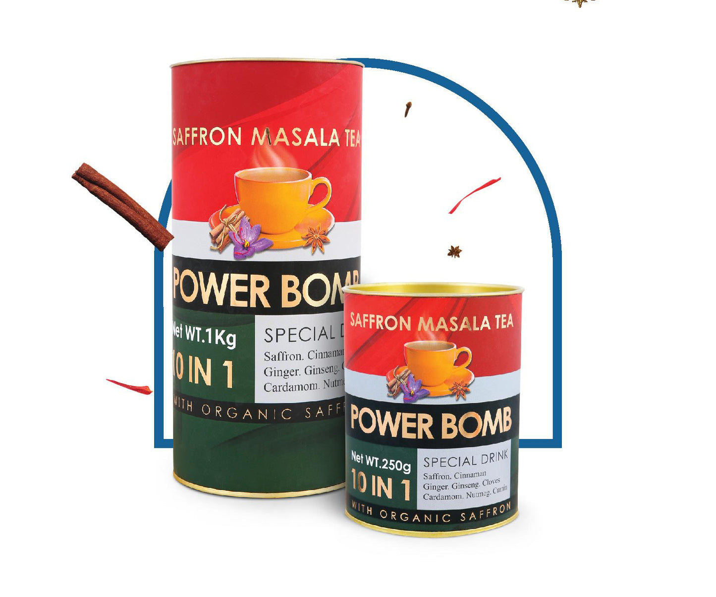 MOHAMMAD SAFFRON MASALA TEA 250 GR - شاي محمد ماسالا بالزعفران ٢٥٠ غرام