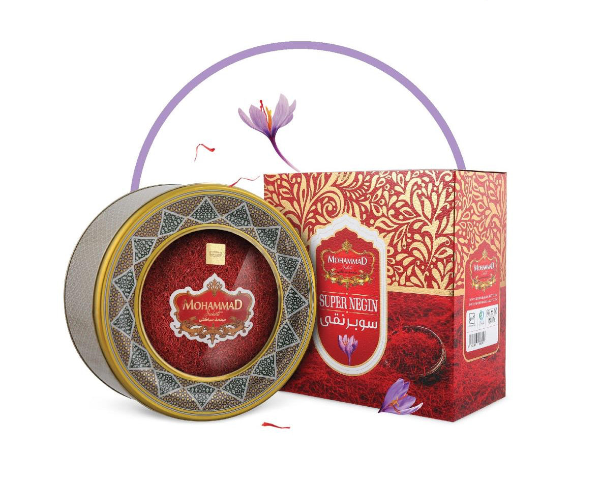 MOHAMMAD SAFFRON SUPER NEGIN 500 GR - زعفران محمد سوبر نقي – (500 غرام)