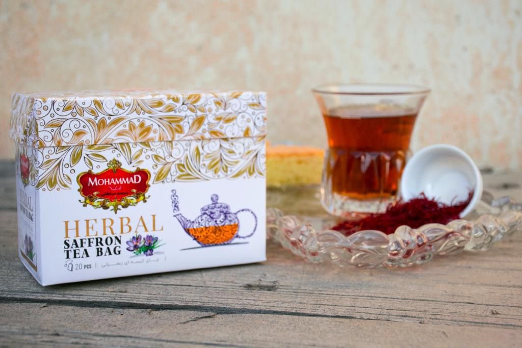 MOHAMMAD Herbal SAFFRON TEA BAG - شاي محمد بالزعفران