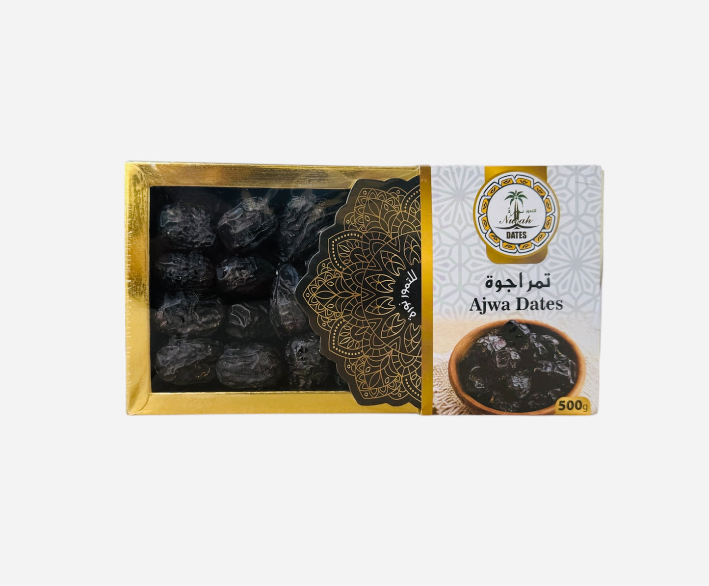 MOHAMMAD Ajwa Dates 500 g – Premium Selection | تمر عجوة محمد 500 غرام – اختيار فاخر