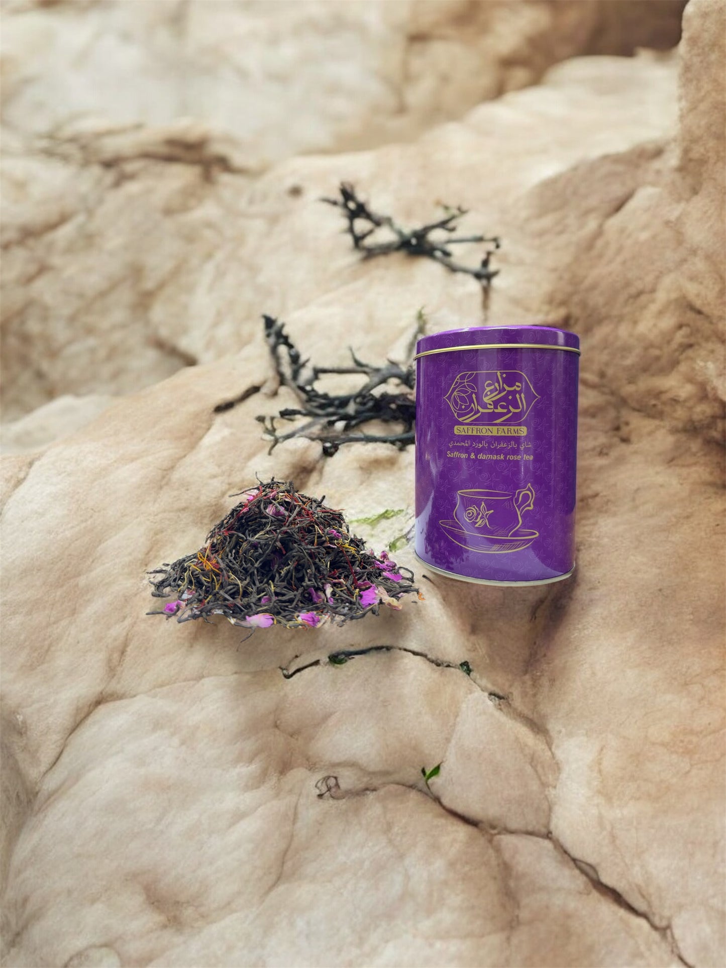 Saffron Rosella Mix Tea -  شاي بالزعفران مع الورد